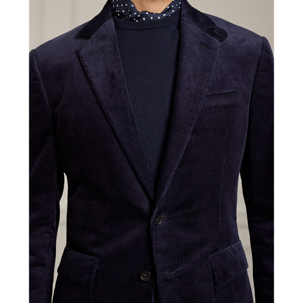 Classic Chairman Navy Kent Hand-Tailored Corduroy Suit Jacket Purple Label 6