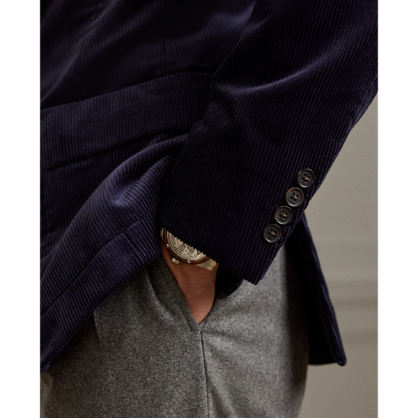 Classic Chairman Navy Kent Hand-Tailored Corduroy Suit Jacket Purple Label 7