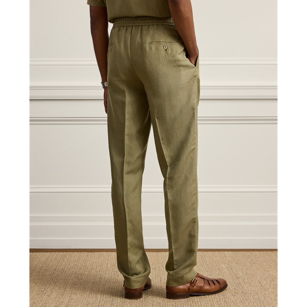 Hand-Tailored Silk-Linen Suit Trousers