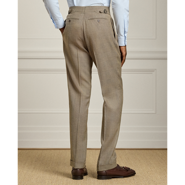 Brown/tan Kent Hand-Tailored Glen Plaid Suit Purple Label 9