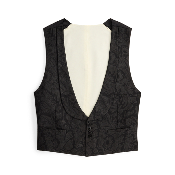 Handgeschneiderte Paisley-Jacquard-Weste Purple Label in 1