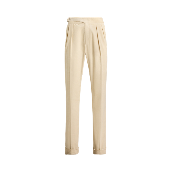 Hand-Tailored Corduroy Trousers Purple Label 1
