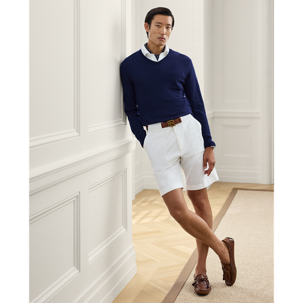 Hand-Tailored Relaxed Fit Chino Short