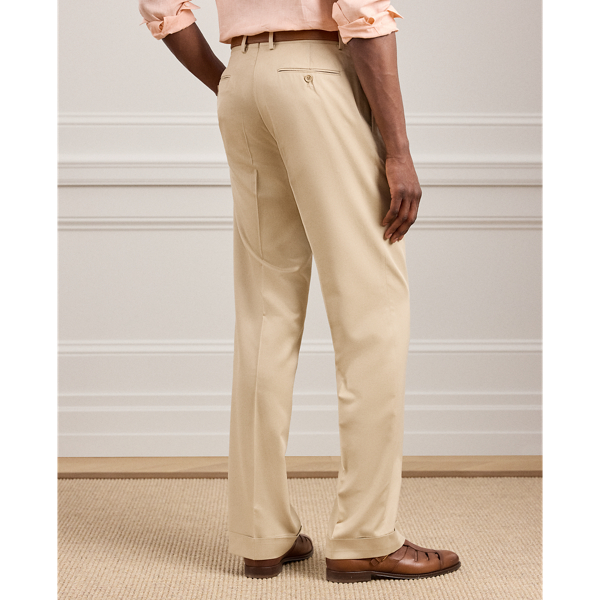 Sand Glenn Hand-Tailored Silk Suit Trouser Purple Label 5