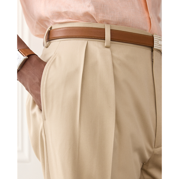 Sand Glenn Hand-Tailored Silk Suit Trouser Purple Label 6