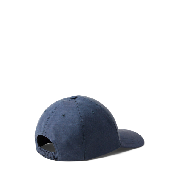 Steel Blue Silk-Linen Ball Cap Purple Label 2