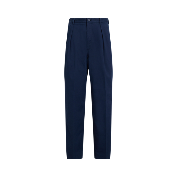 Racing Navy Hand-Tailored Relaxed Fit Chino Trouser Purple Label 1