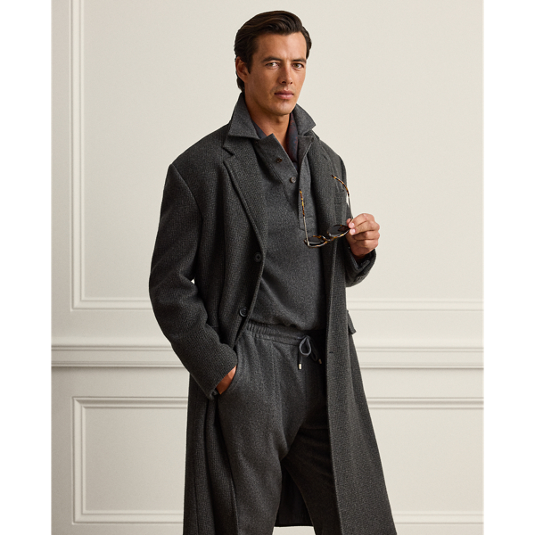 Glenn Hand-Tailored Houndstooth Topcoat