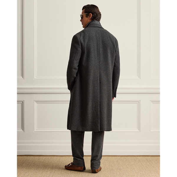 Glenn Hand-Tailored Houndstooth Topcoat