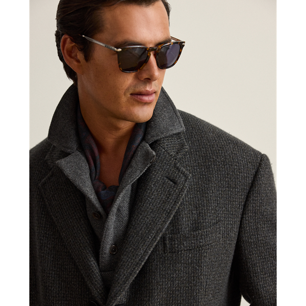 Glenn Hand-Tailored Houndstooth Topcoat