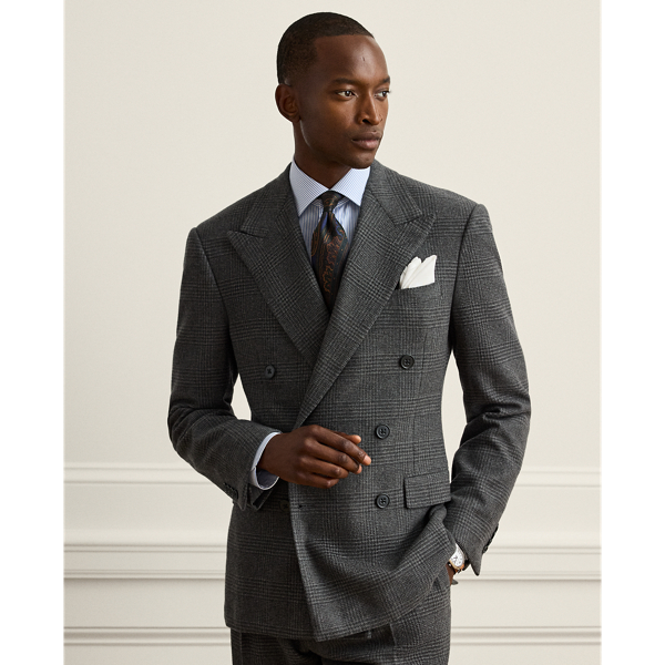 Gregory Handmade Glen Plaid Wool Suit
