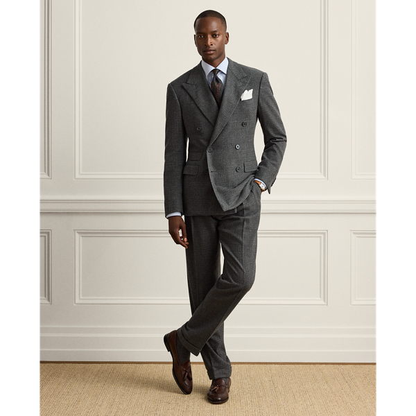 Gregory Handmade Glen Plaid Wool Suit