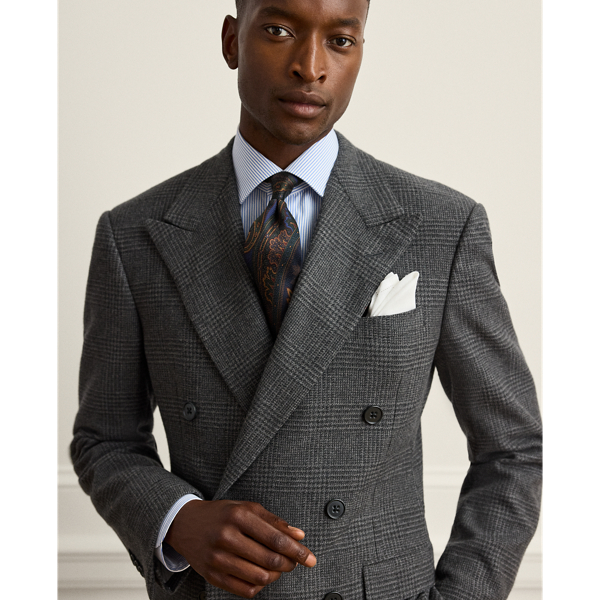 Gregory Handmade Glen Plaid Wool Suit