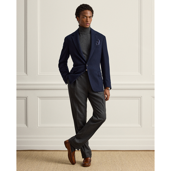 Spring Navy Hadley Hand-Tailored Textured Jacket Purple Label 3