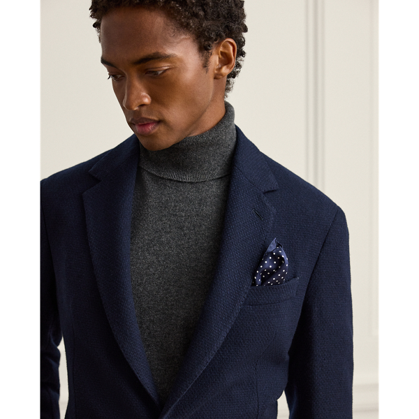 Spring Navy Hadley Hand-Tailored Textured Jacket Purple Label 5