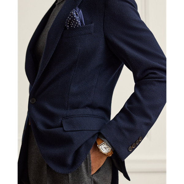 Spring Navy Hadley Hand-Tailored Textured Jacket Purple Label 6