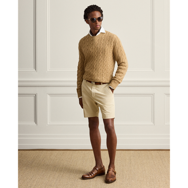 Hand-Tailored Slim Stretch Chino Short