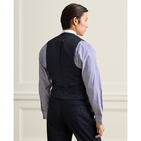 Hand-Tailored Chalk-Stripe Waistcoat 