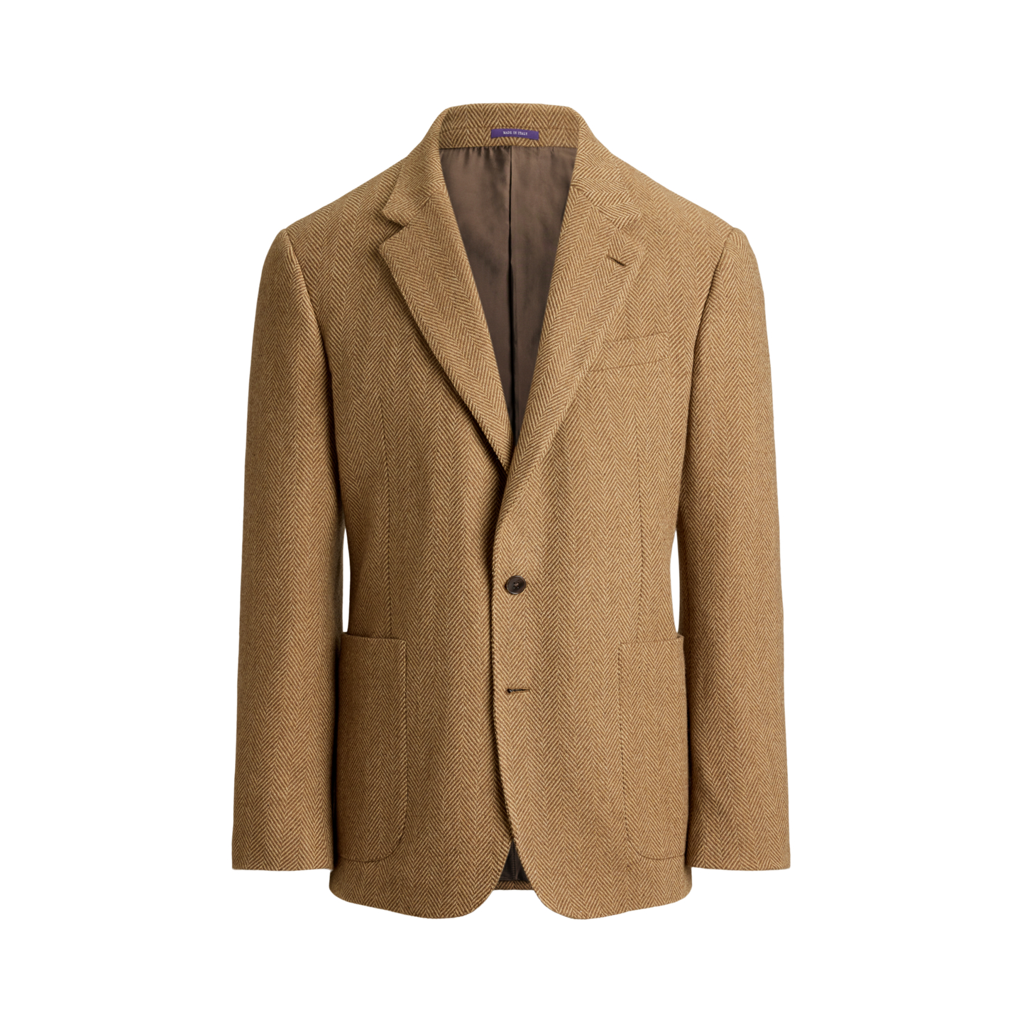 Мужская куртка Ralph Lauren Glenn Hand-Tailored Herringbone, цвет: Коричневый / Верблюжий — фото 6