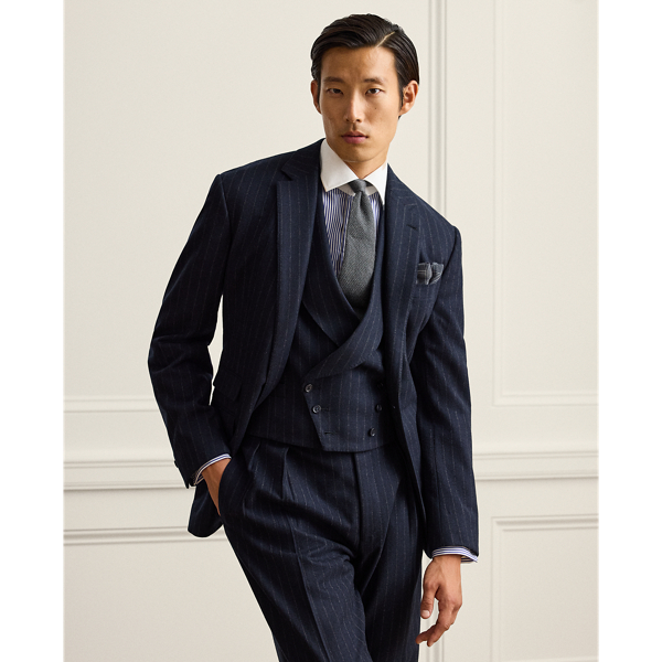 Kent Hand-Tailored Chalk-Stripe Suit