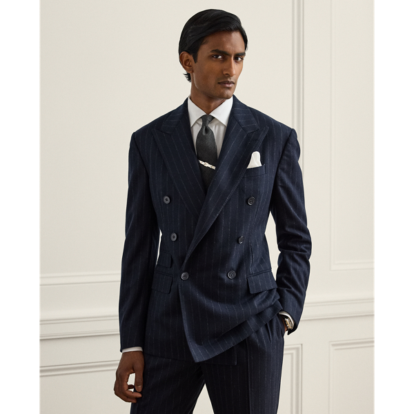 Ralph Hand-Tailored Chalk-Stripe Suit