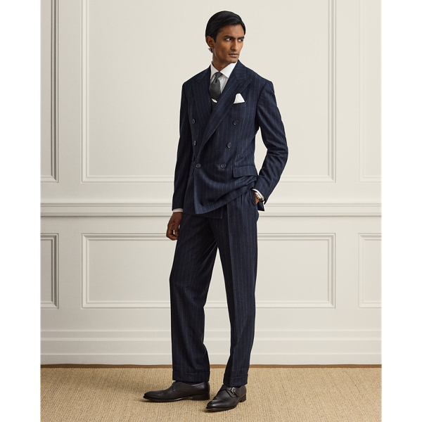 Ralph Hand-Tailored Chalk-Stripe Suit