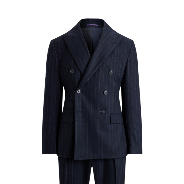 Ralph Hand-Tailored Chalk-Stripe Suit
