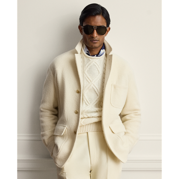 Hand-Tailored Wool-Cashmere Jacket