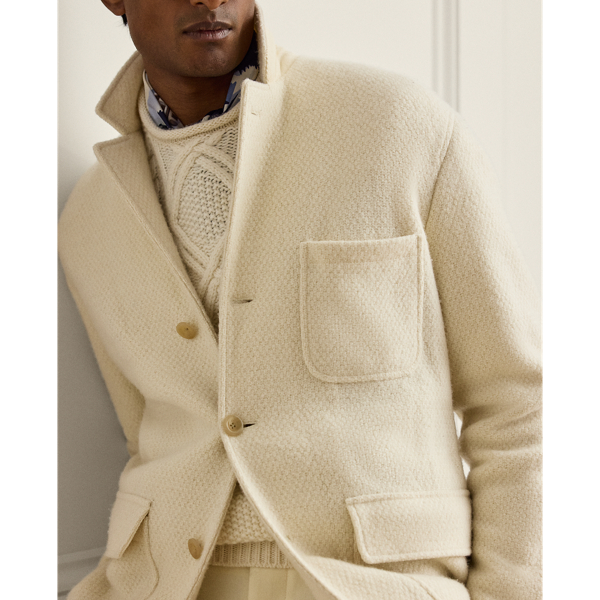 Hand-Tailored Wool-Cashmere Jacket