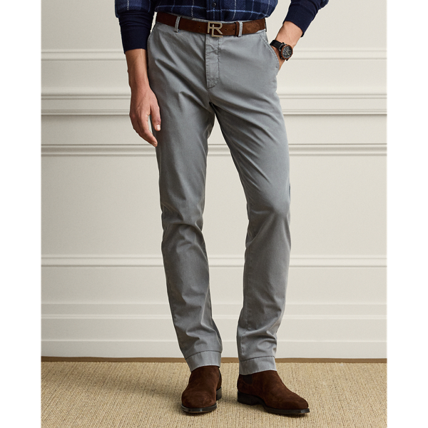 Hand-Tailored Stretch Twill Trouser