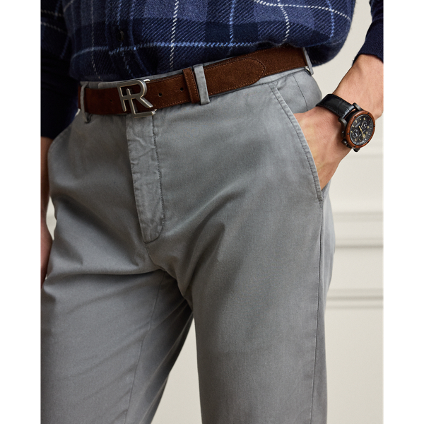Hand-Tailored Stretch Twill Trouser