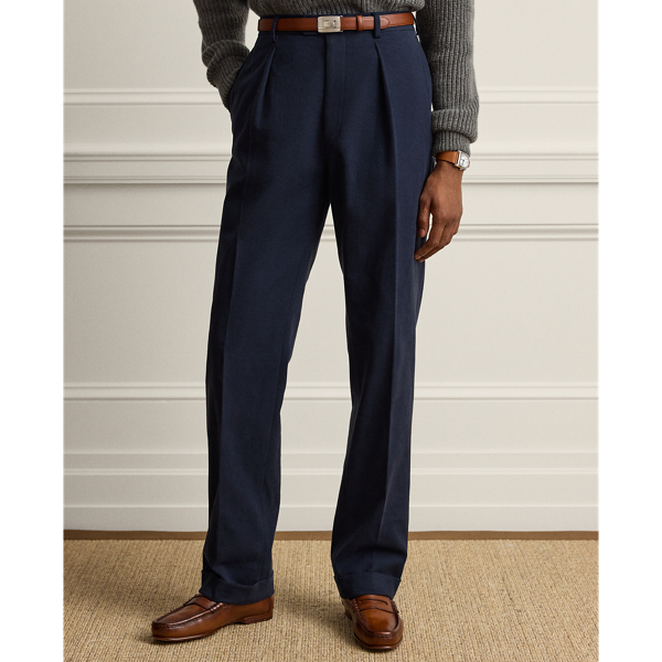 Stretch Cotton-Cashmere Trouser