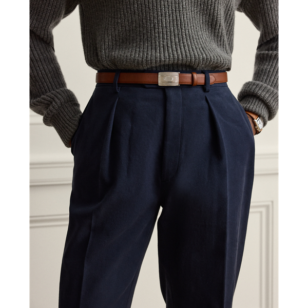 Stretch Cotton-Cashmere Trouser