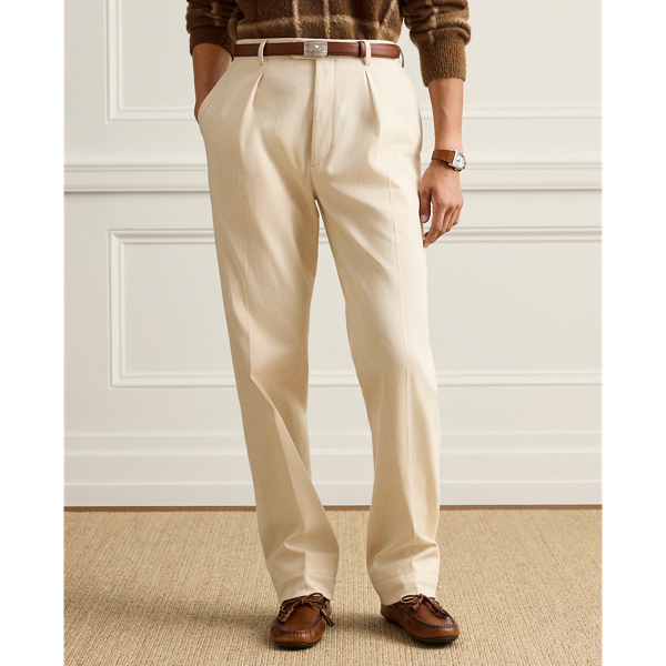 Stretch Cotton-Cashmere Trouser