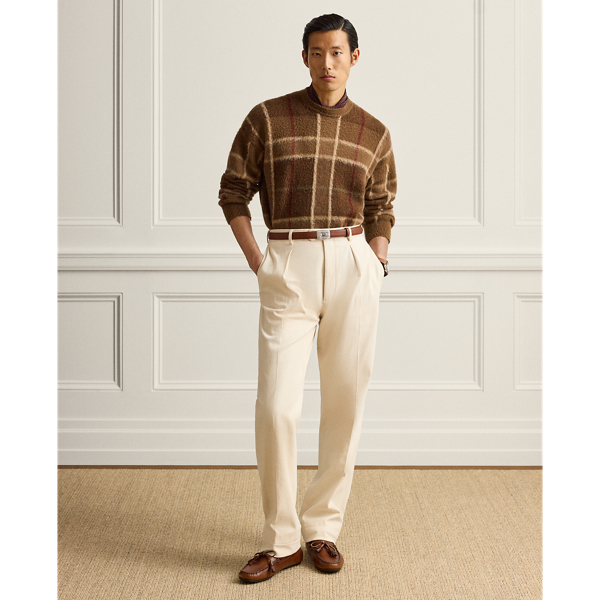 Stretch Cotton-Cashmere Trouser