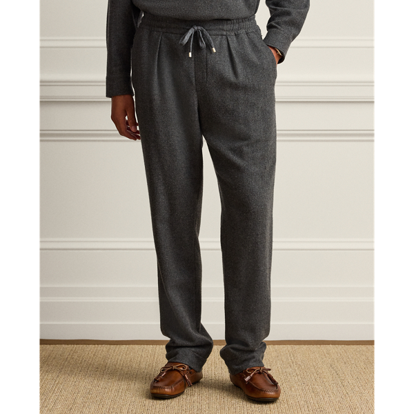 Hand-Tailored Wool-Cashmere Trouser
