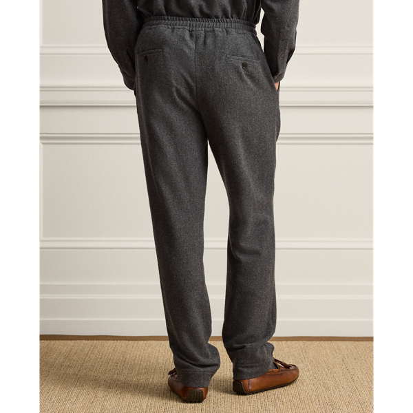 Hand-Tailored Wool-Cashmere Trouser