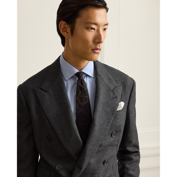 Glenn Hand-Tailored Plaid Cashmere Suit