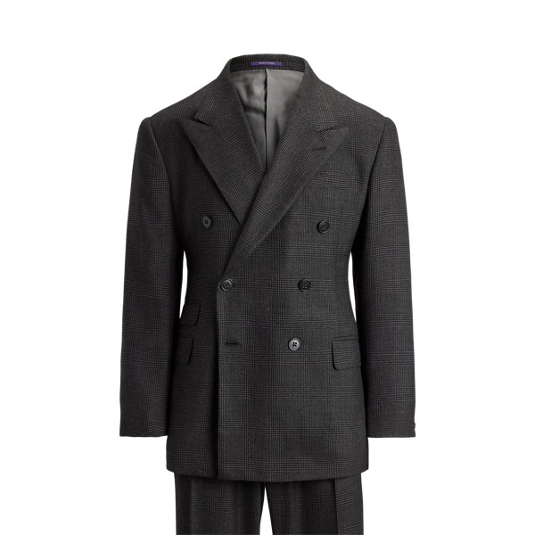 Glenn Hand-Tailored Plaid Cashmere Suit