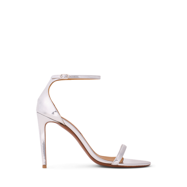 Krystina Foiled Calfskin Sandal