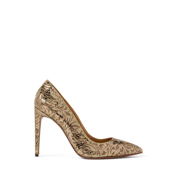 Celia Tooled Goatskin Pump