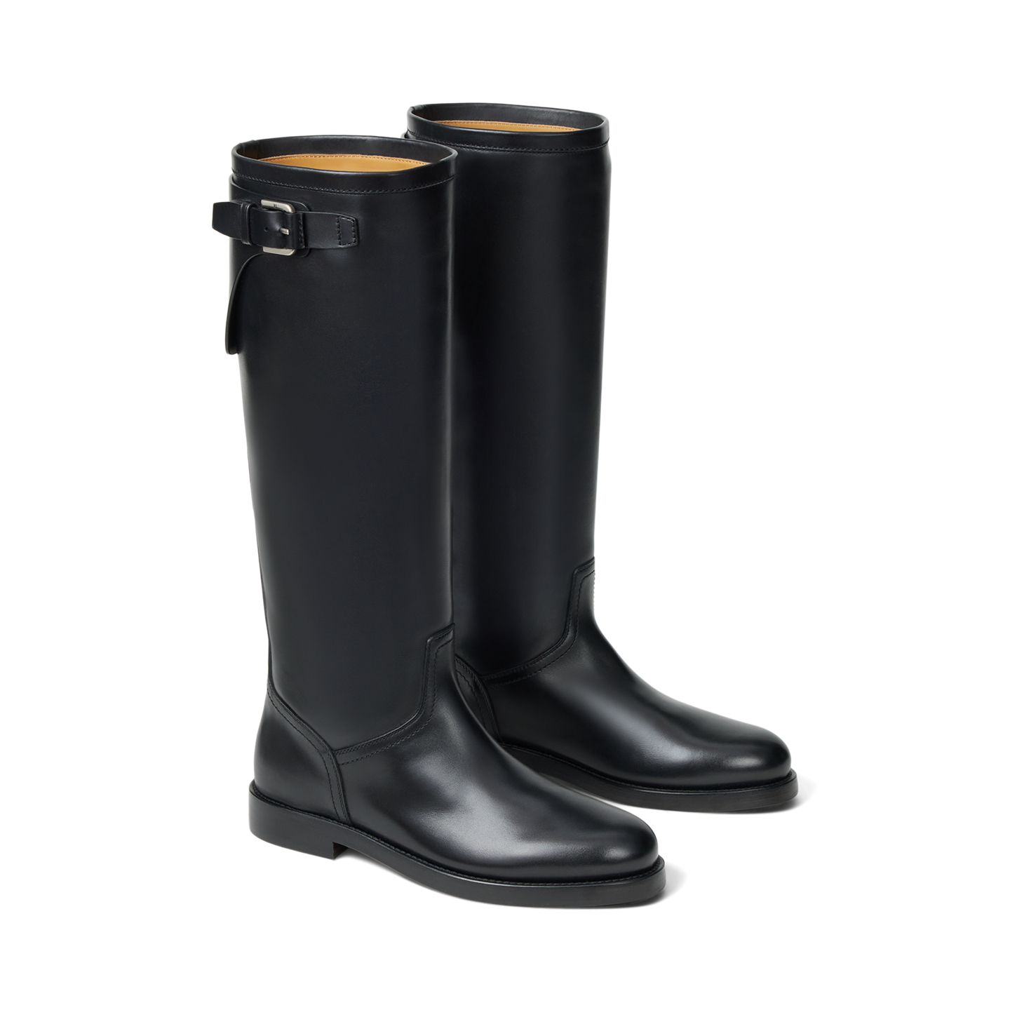 Женские ботинки Ralph Lauren Sawyer Calfskin, цвет: Чёрный — фото 2