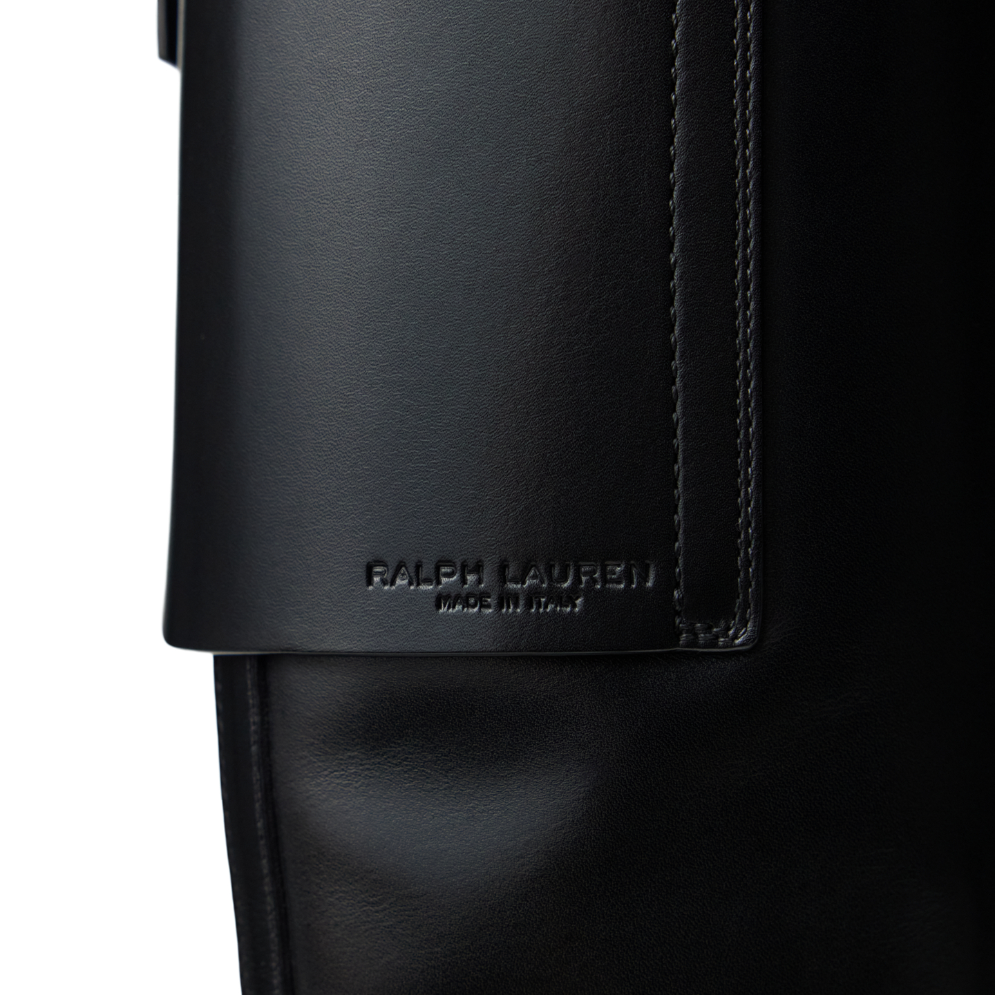 Женские ботинки Ralph Lauren Sawyer Calfskin, цвет: Чёрный — фото 4