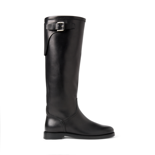 Black Sawyer Calfskin Boot Ralph Lauren Collection 1