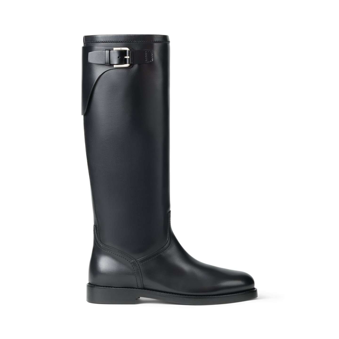 Женские ботинки Ralph Lauren Sawyer Calfskin, цвет: Чёрный — фото 5