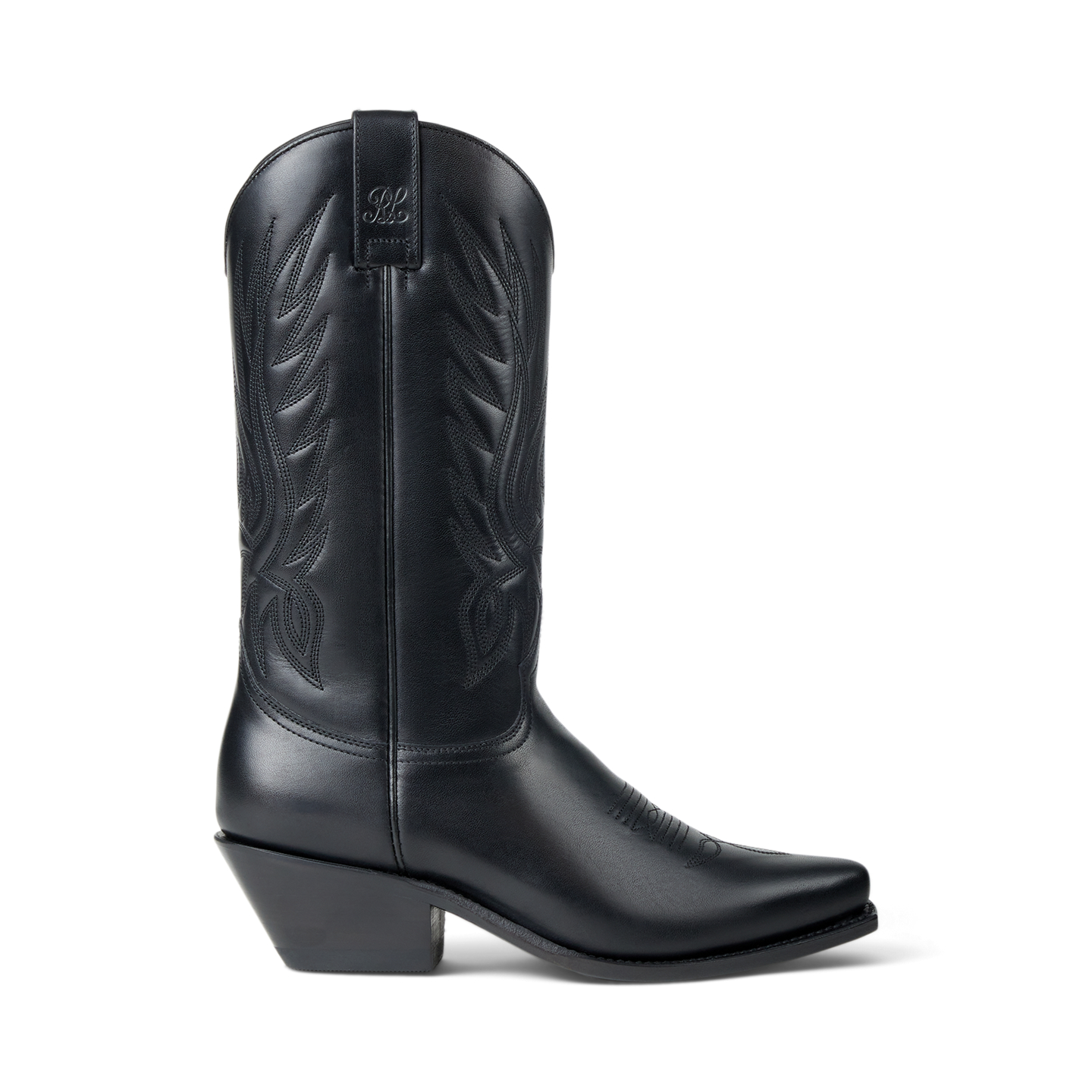 Женские ботинки Ralph Lauren Chilton 40 MM Vachetta Cowboy Boot, цвет: Чёрный — фото 6