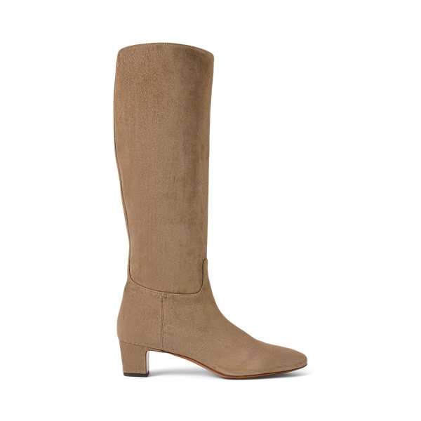 Taupe Whitley Goat-Suede Boot Ralph Lauren Collection 1