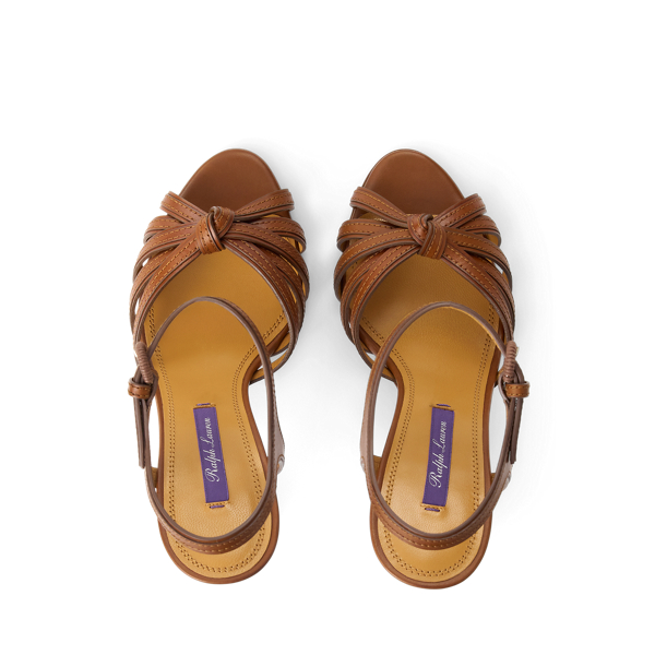 Kieran 100 MM Burnished Calfskin Sandal