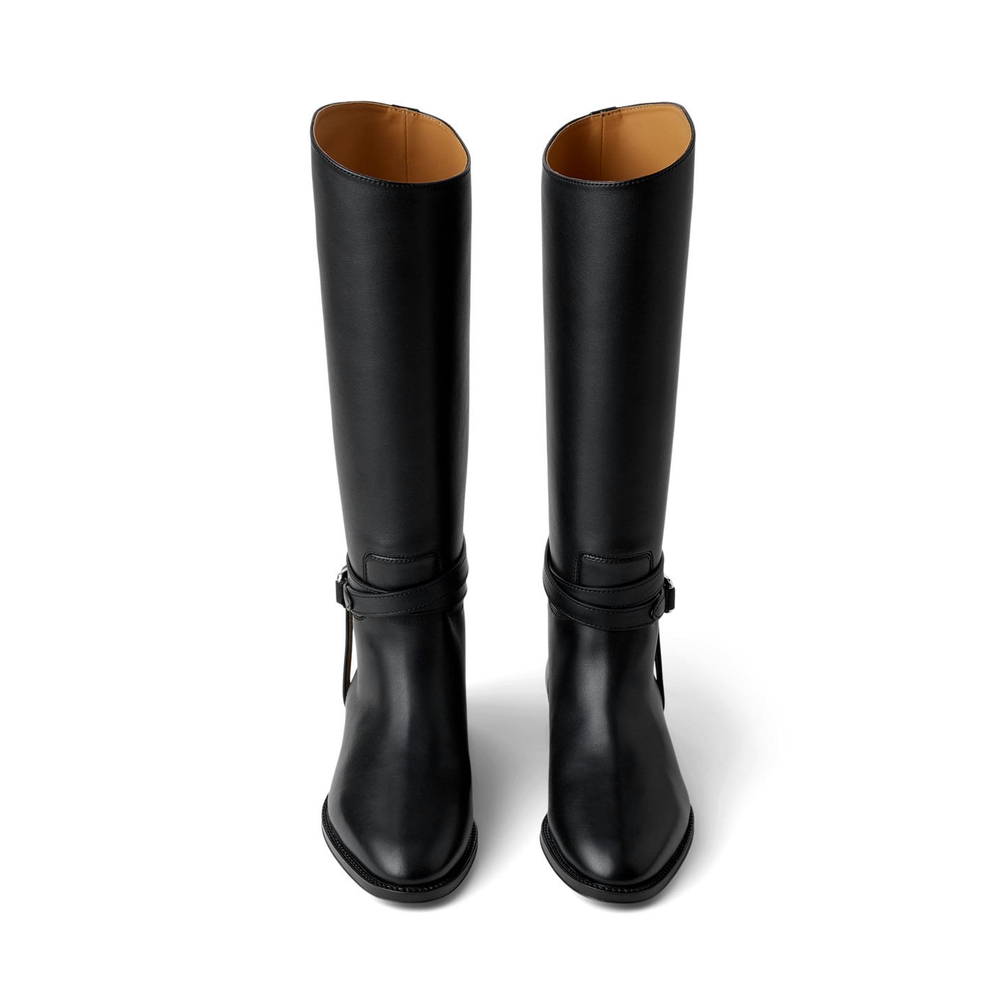 Женские ботинки Ralph Lauren Donnely 25 MM Calfskin Boot, цвет: Чёрный — фото 3
