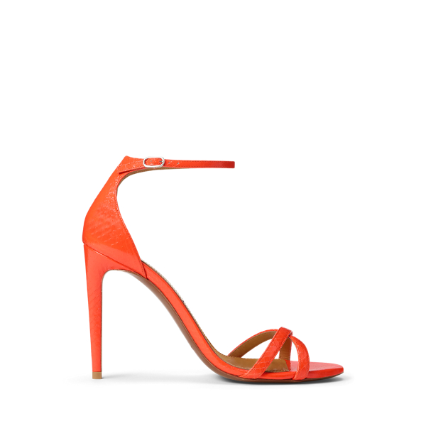 スタイルアップ★ Ralph Lauren Alexandrea 100MM サンダル Alexandrea 100 MM Burnished Sandal